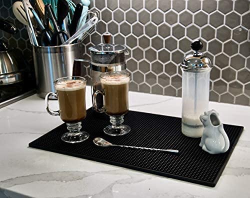 Highball  Chaser Highball & Chaser Bar Mat 18 x 12, Thick Durable and Stylish Bar Mat for Spills. Non Slip, Non-Toxic, Service Mat for Coffee, Bars, Restaurants Counter Top - Image 5