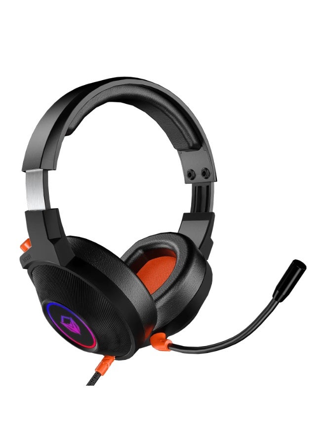Meetion MT-HP012-A USB Wired Gaming Headset with Virtual 7.1 Surround Sound, 50mm Drivers & RGB Lighting - Image 2