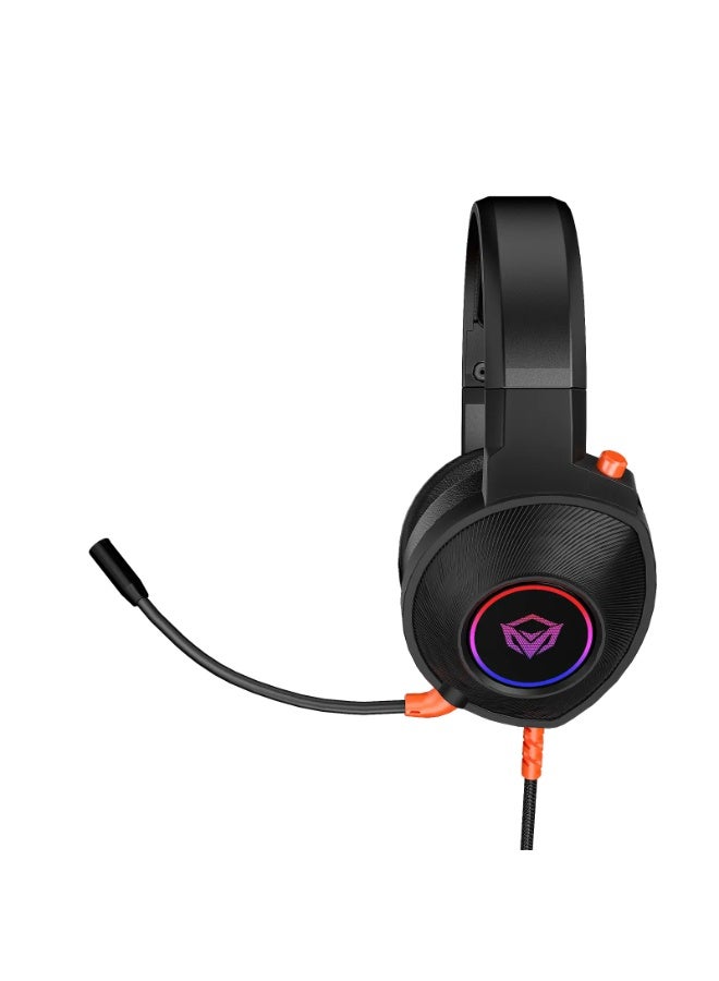 Meetion MT-HP012-A USB Wired Gaming Headset with Virtual 7.1 Surround Sound, 50mm Drivers & RGB Lighting - Image 3