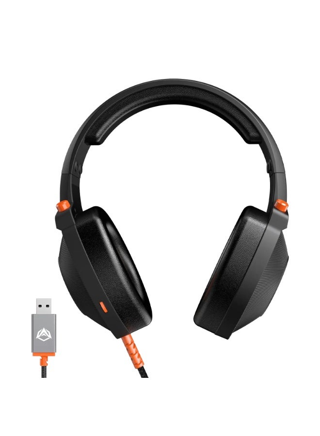 Meetion MT-HP012-A USB Wired Gaming Headset with Virtual 7.1 Surround Sound, 50mm Drivers & RGB Lighting - Image 4