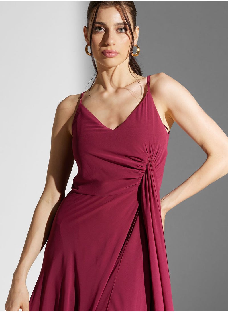 Chi-Chi London - Strappy Front Knot Bridal Dress - Image 1