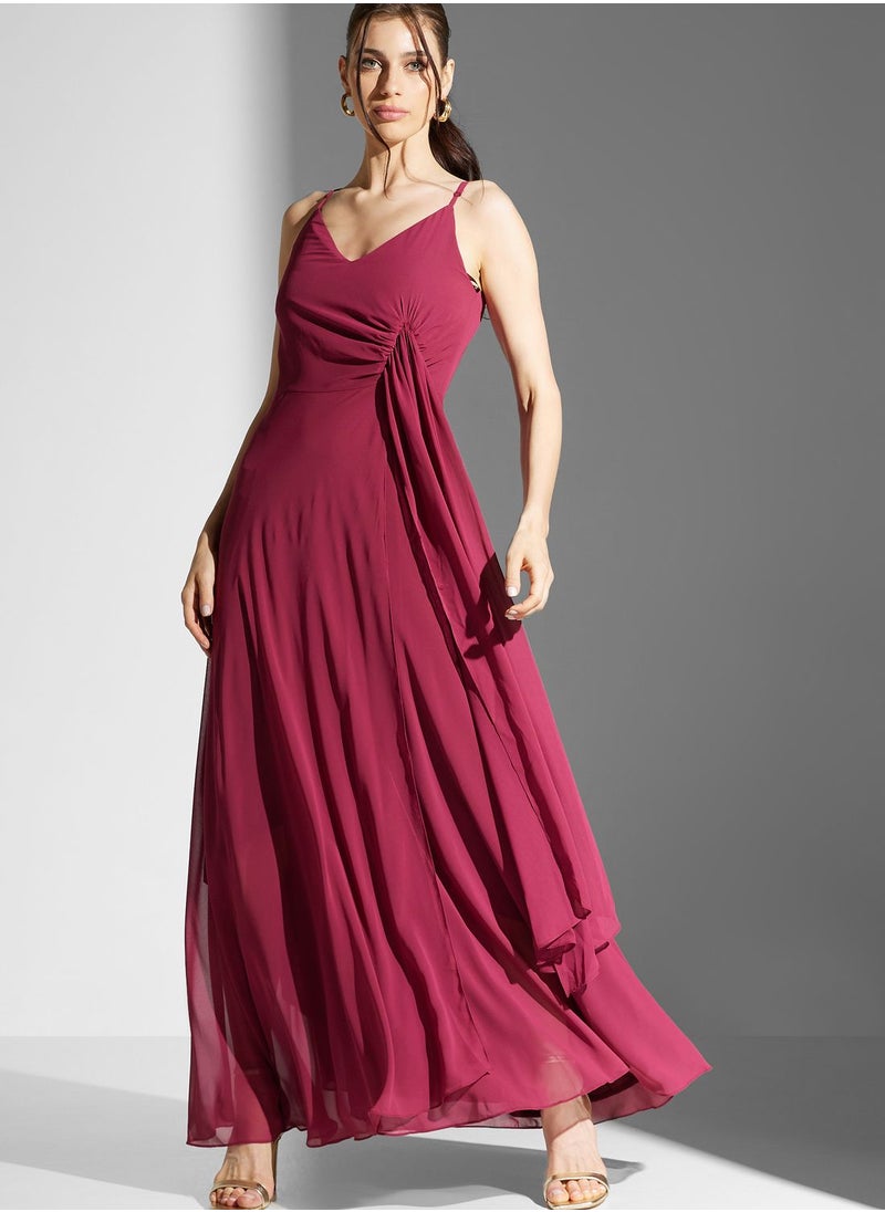 Chi-Chi London - Strappy Front Knot Bridal Dress - Image 1