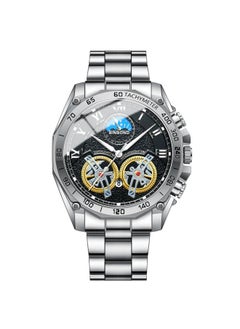 NIBEMINENT Double Tourbillon Watch Men's Non-automatic Hollow Mechanical Multi-functional Fashion Luminous Waterproof 