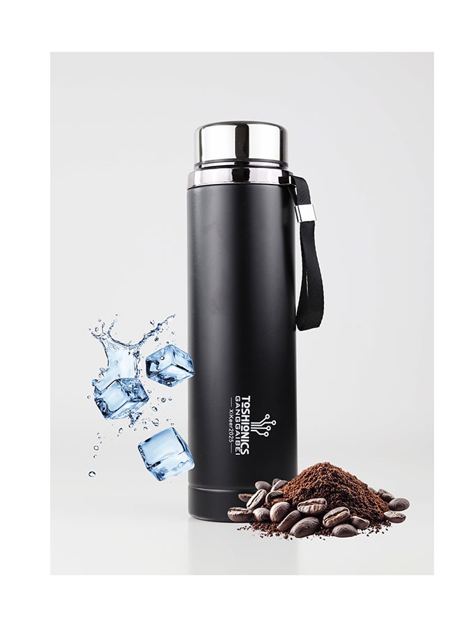 توشيونيكس قارورة حرارية مفرغة من الفولاذ المقاوم للصدأ مزدوجة الطبقات سعة 1000 مل - ترمس معزول مزدوج الجدار ساخن وبارد - بطانة داخلية SUS316، وغطاء SUS304، قارورة مانعة للتسرب وخالية من مادة BPA - قارورة مشروبات ساخنة وباردة للبالغين والأطفال - حاوية شرب للمنزل والمكتب والمدرسة والسفر والأنشطة الخارجية والتخييم والسفر والرحلات، قارورة مياه شرب سعة 32 أونصة - Image 1