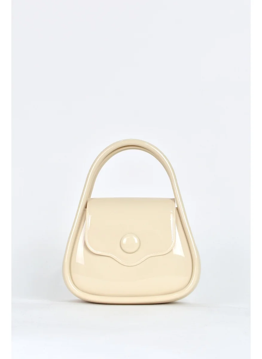 ايلاتي Women's Shoulder Strap Silicone Crossbody Bag Beige 26660