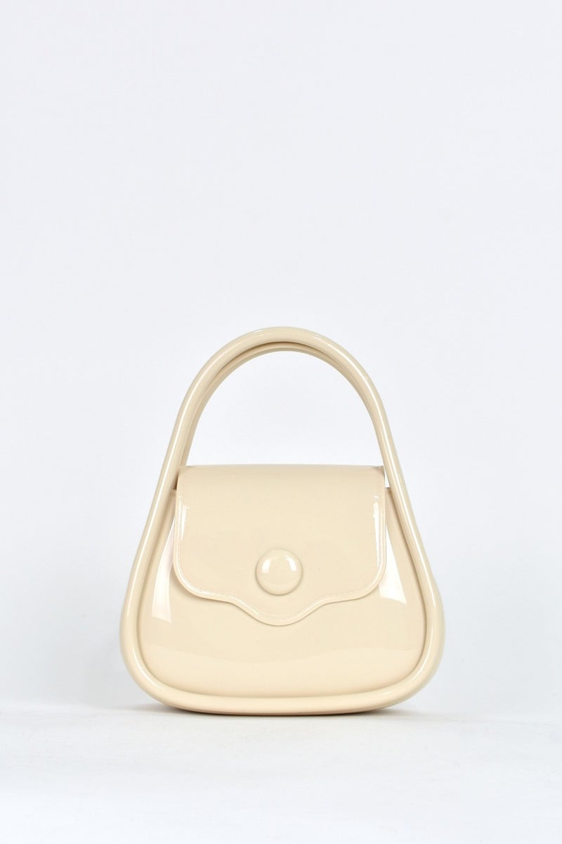 Elatae Women's Shoulder Strap Silicone Crossbody Bag Beige 26660  - Image 1