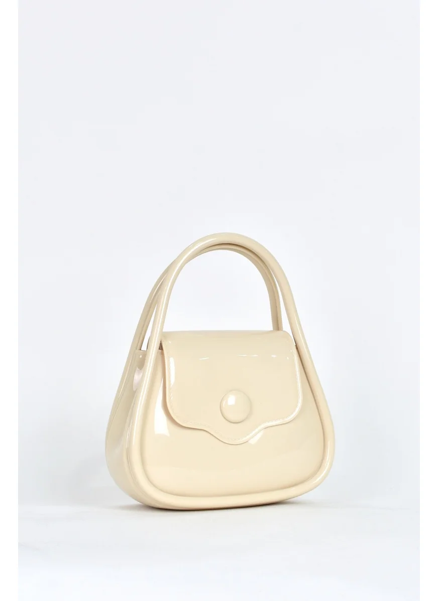 ايلاتي Women's Shoulder Strap Silicone Crossbody Bag Beige 26660