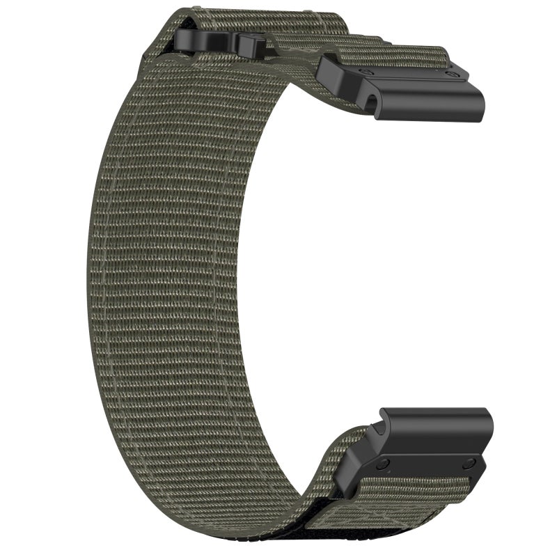 S-TOP For Garmin Fenix 6 22mm Nylon Hook And Loop Fastener Watch Band(Grey) - Image 2