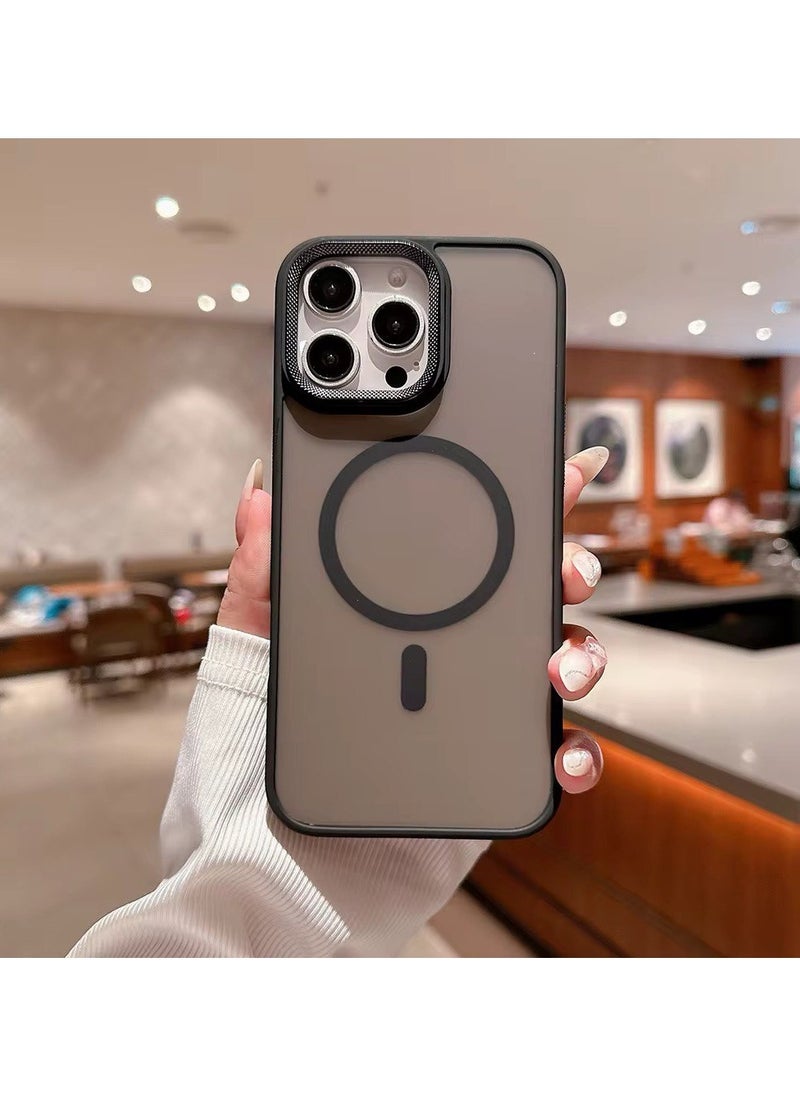 Denx Magnetic Case for iPhone 11 Pro Max [Shockproof & Slim] Matte Hard Back Cover with high-Grade Protection | Black  - Image 1