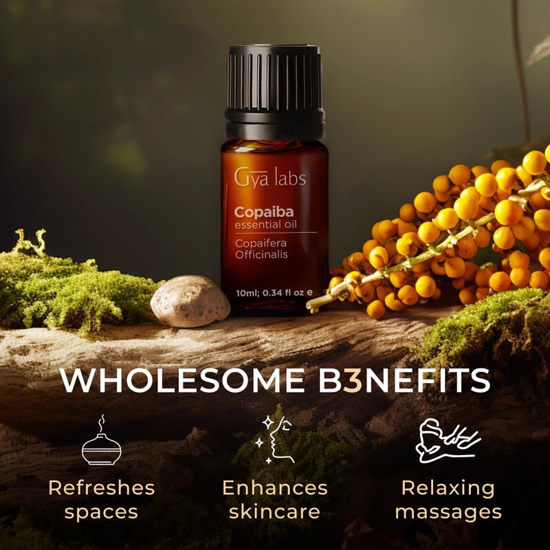 Gya Labs Copaiba Essential Oil - 0.34 Fl Oz - for Hair, Skin, Diffuser, Aromatherapy & DIY Candle Making Scent - Image 5