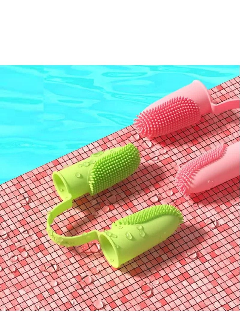 فرشاة أسنان بإصبعين لعنصر نظيف وصحي للحيوانات الأليفة - Image 4