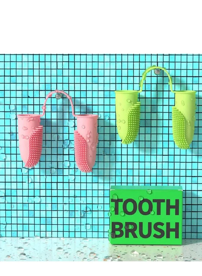 فرشاة أسنان بإصبعين لعنصر نظيف وصحي للحيوانات الأليفة - Image 5