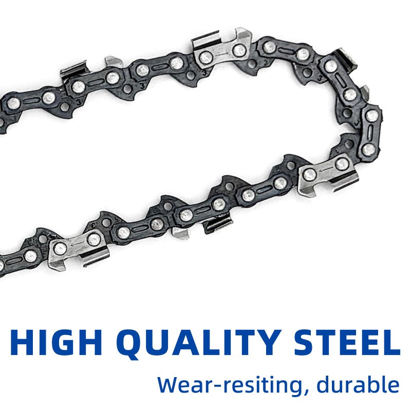Fifchall 14 Inch Chainsaw Guide Bar and Chain 52 Drive Links, 3/8" LP Pitch, 050" Gauge, 14-Inch Replacement Chainsaw Chains Fits Craftsman, Echo, Poulan, Ryobi (1 Bar+ 3 Chains) - Image 5