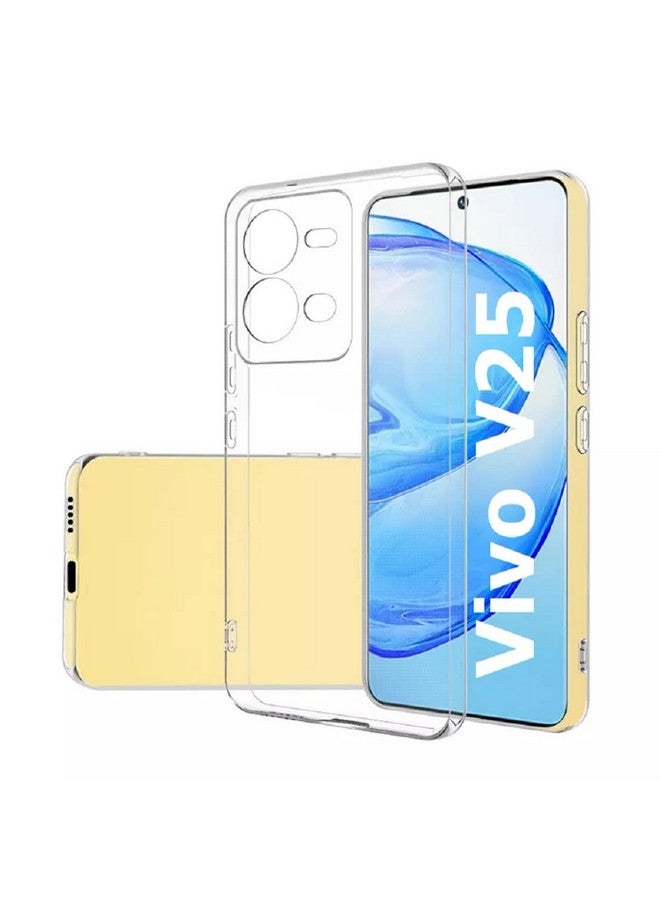 ريل كيس جراب خلفي شفاف من ريل كيس لهاتف فيفو V25 5G | جراب خلفي شفاف بتصميم واقٍ لهاتف فيفو V25 5G (سيليكون) - Image 2