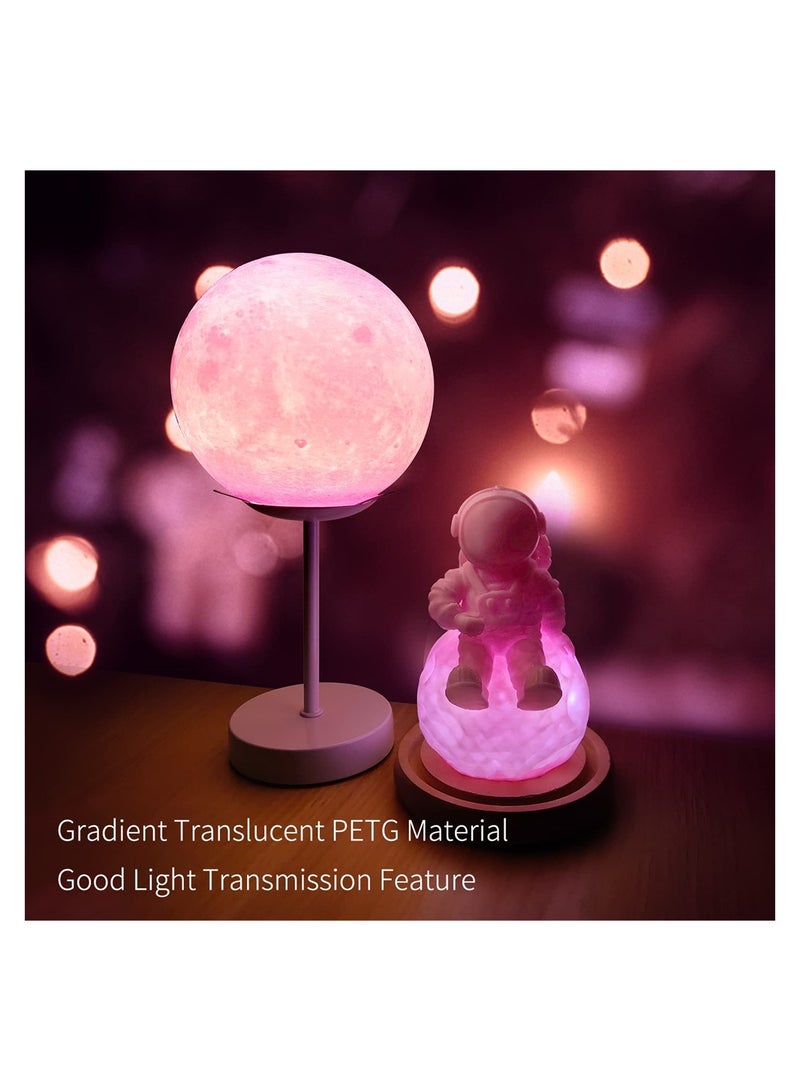 SYOSI Gradient Translucent PETG 3D Printer Filament, PETG Filament 1.75mm, Color Change Filament PETG Pink & White, Multicolor Filament PETG 1.75mm 1Kg Spool for Most 3D Printers - Image 2