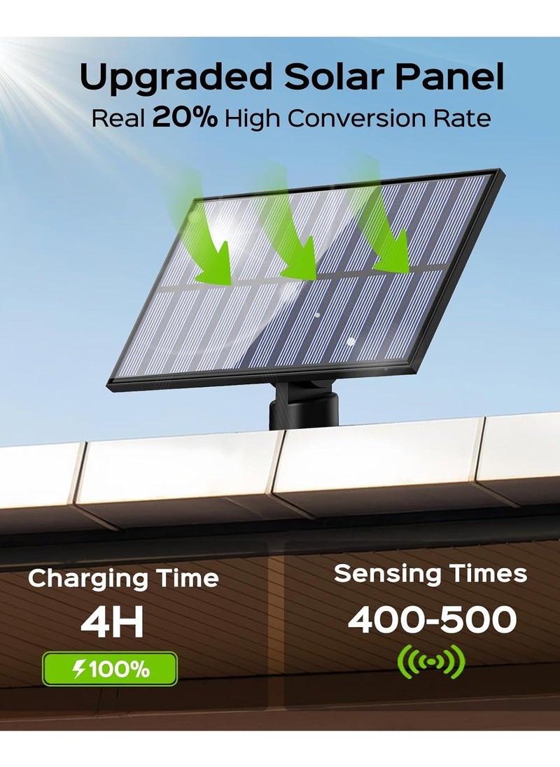 Generic Solar Outdoor Lights, 3500LM LED Flood Lights with 16.4 Ft Cable, Remote Control Solar Motion Sensor Lights with 3 Modes, Solar Powered Security Lights for Outside Patio, Yard, Garage  - Image 2