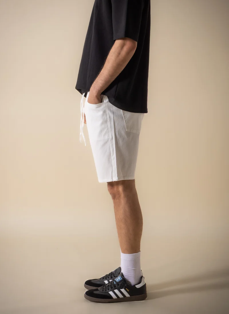 Shapes White COMFORT COTTON BERMUDA SHORTS for Men | Best Price UAE