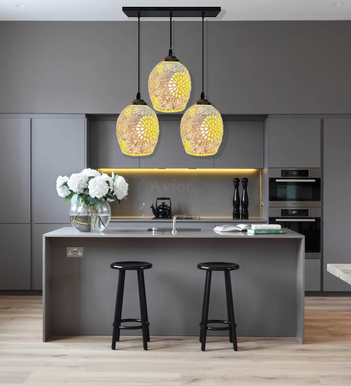 BrightLyt Handcrafted Hanging Lights for Living Room, Hanging Pendanr Lamp for Home Decoration, Ceiling Chandelier, Jhumar Light for Hall - Image 5