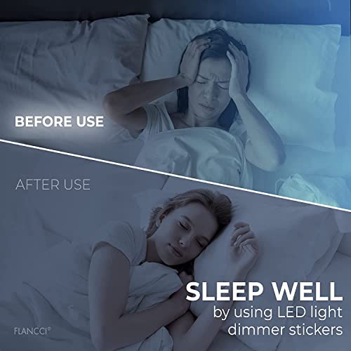 FLANCCI Light Blocking Stickers, Light Dimming Filters, (2 Sheets) Dimming Sheets for Blackout Routers, LED Covers Blackout, Dimming 80% ~ 100% of LED Lights (2Sheets = 1 Cut Out + 1 Uncut) - Image 5