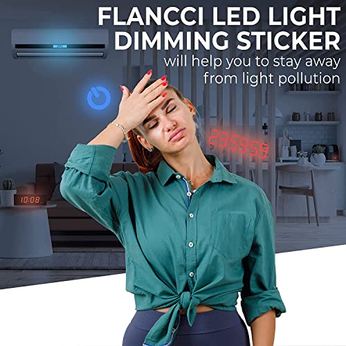FLANCCI Light Blocking Stickers, Light Dimming Filters, (2 Sheets) Dimming Sheets for Blackout Routers, LED Covers Blackout, Dimming 80% ~ 100% of LED Lights (2Sheets = 1 Cut Out + 1 Uncut) - Image 4