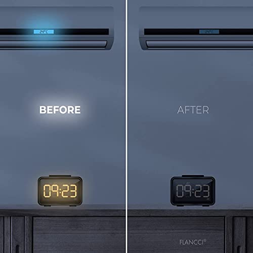 FLANCCI Light Blocking Stickers, Light Dimming Filters, (2 Sheets) Dimming Sheets for Blackout Routers, LED Covers Blackout, Dimming 80% ~ 100% of LED Lights (2Sheets = 1 Cut Out + 1 Uncut) - Image 3