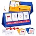 Gamenote Word Building Desktop Pocket Chart CVCC CCVC Word Phonics GameSight Words Flash Cards Kindergarten Classroom Must HavesBlending Board for Kids Learning Reading and Spelling - Image 2
