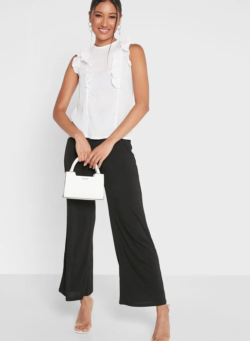 Ginger Frilled Solid Top