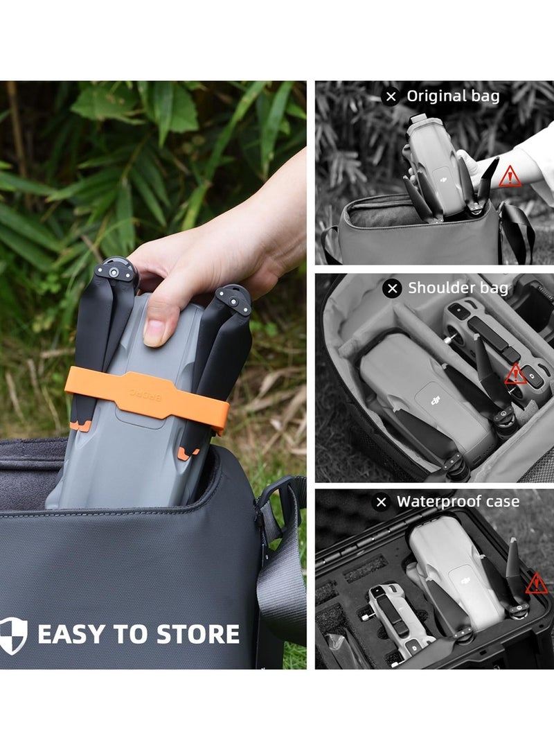 Propeller Holder for DJI Air 3, Propellers Strap Protector Fixator Stabilizer for DJI Mavic Air 3 Drone Accessories(Orange) - Image 2