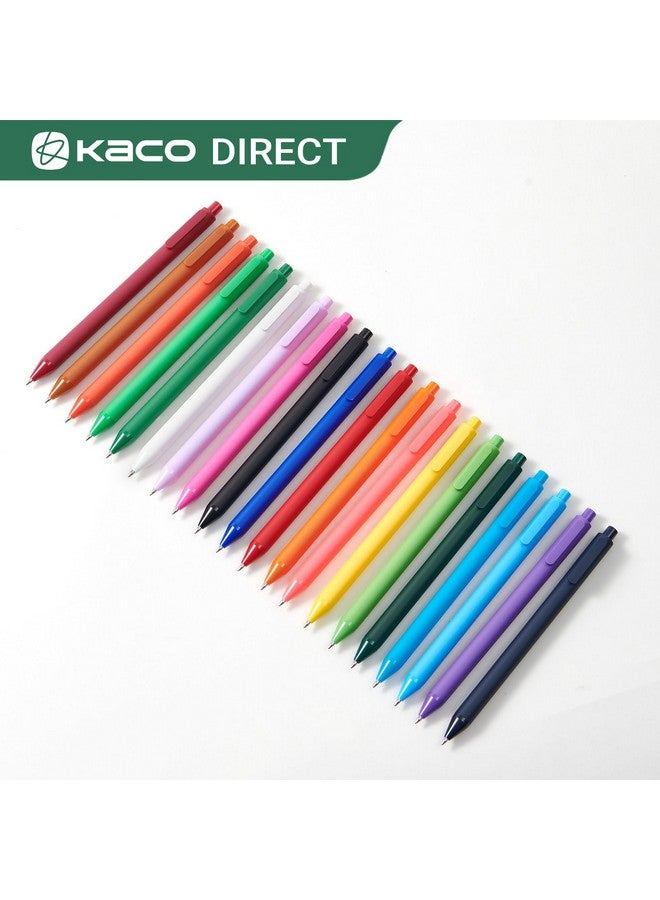 Kaco Pure Gel Pens Color Ink 20 Pieces Assorted 0.7 Mm, Medium Point, Aesthetic Cute Stationery Pens For Journaling Note Taking Pens (20 Colors) - Image 5