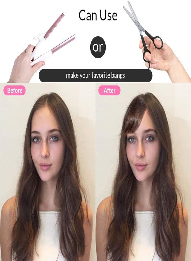 Dsoar Clip in Side Bangs Real Human Hair Bang Natural Clip on Straight Fringe Hair Extension (Jet Black, 5.5cm) - Image 5