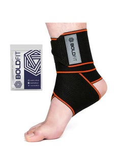 Boldfit Premium Ankle Support Compression Brace for Injuries, Ankle Protection Guard Helpful In Pain Relief and Recovery. Ankle Band For Men & Women (Ankle Compression Strap)