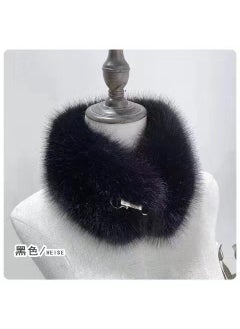 Generic Faux Fox Fur Collar Warm Scarf for Women White  - Image 2