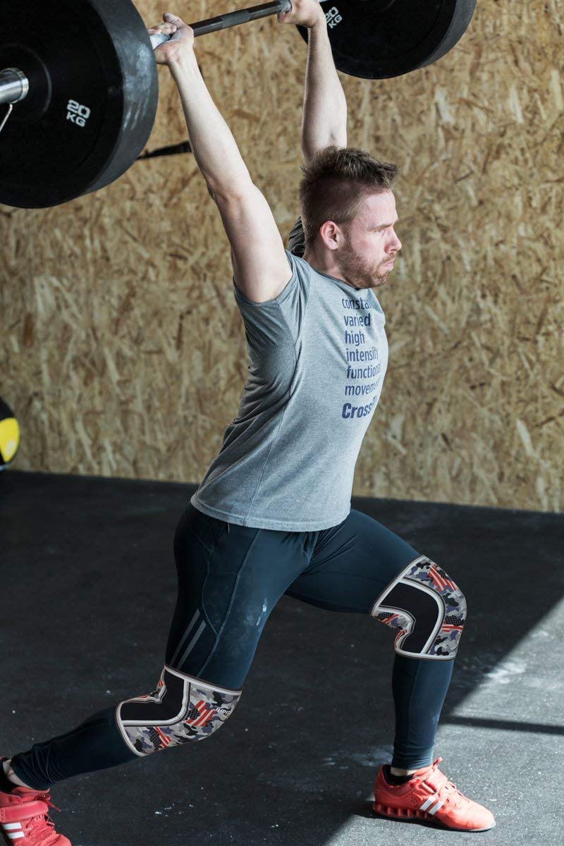 Jupiter Knee Sleeves (1 Pair), 7mm Compression Knee Braces for Squats,Weightlifting,Powerlifting,Cross Training for Men & Women (Large) - Image 5