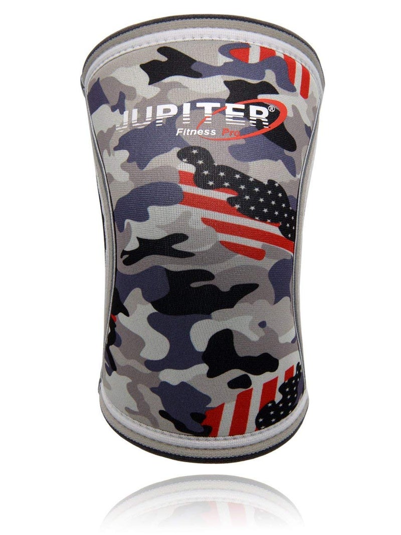 Jupiter Knee Sleeves (1 Pair), 7mm Compression Knee Braces for Squats,Weightlifting,Powerlifting,Cross Training for Men & Women (Large) - Image 3