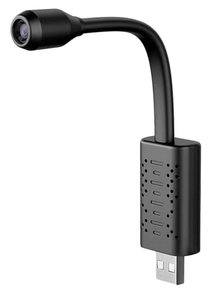Generic USB Camera Portable Wifi Camera Mini Wireless USB IP Camera Flexible 360 Degree Video Motion Detection Camera (Black) Electronics Small Wireless Camera  - Image 1