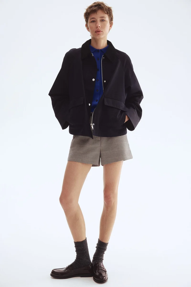 H&M Corduroy-collar jacket