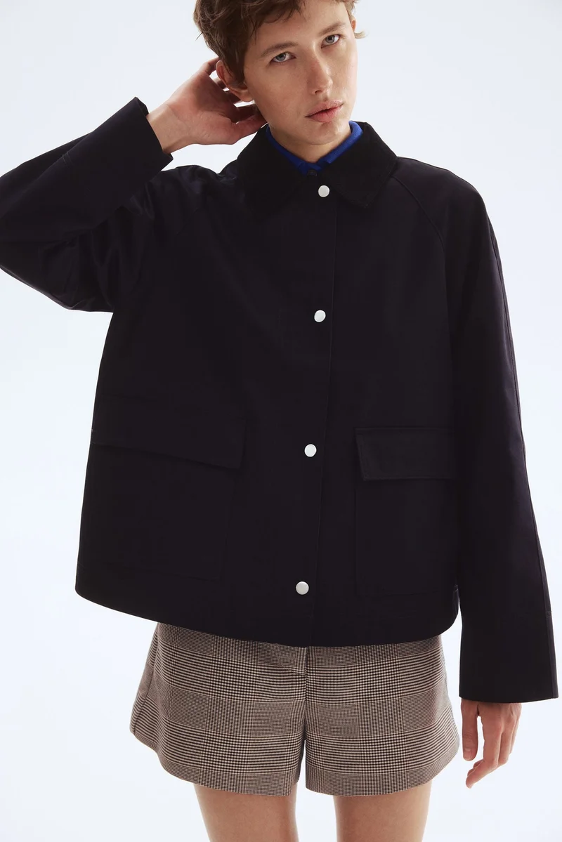 H&M Corduroy-collar jacket