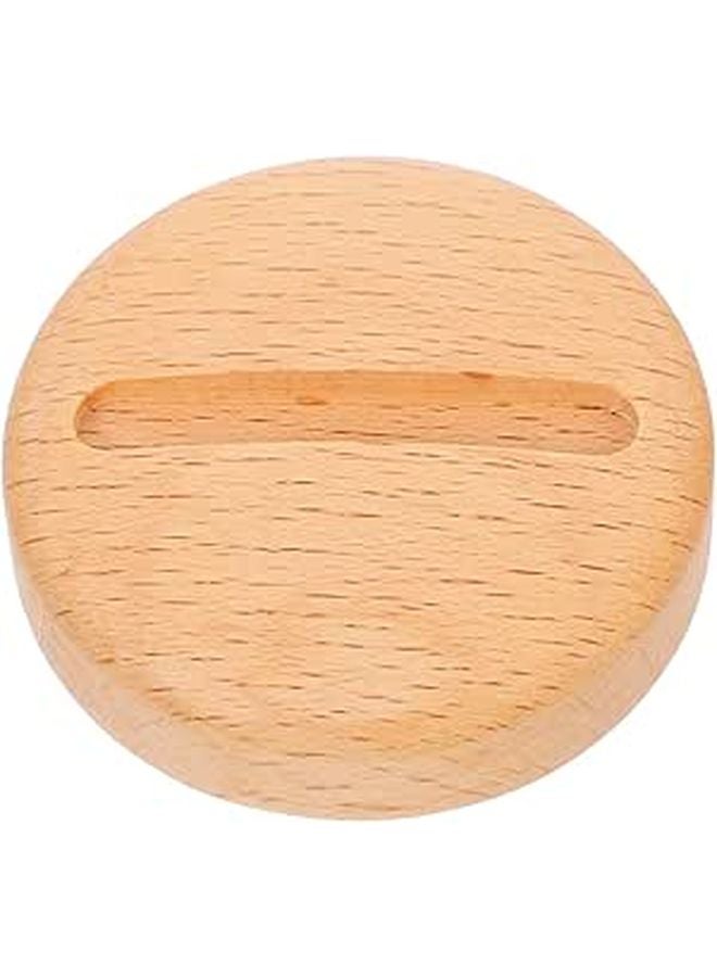 Beech Wood Round Drawer Knobs Handles For Kitchen Wardrobe Nursery Furniture - Image 1