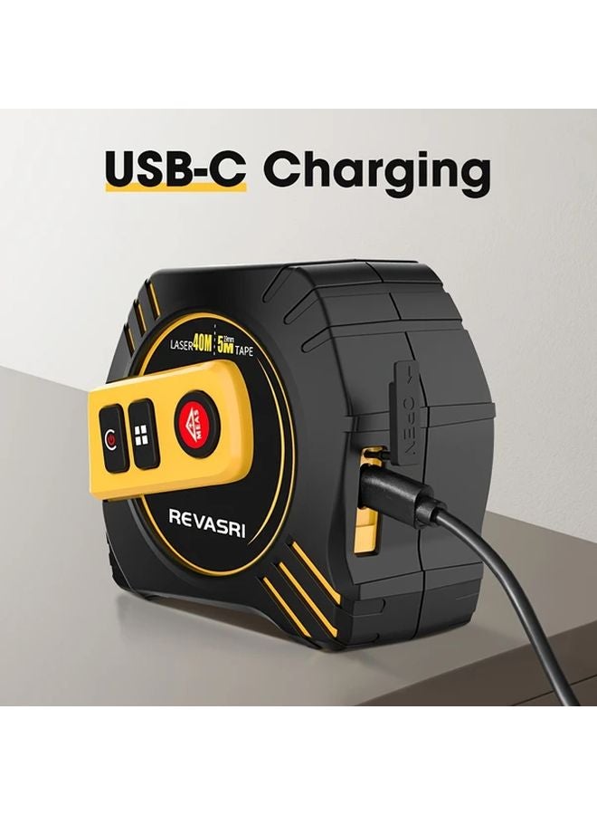 Revasri 2 In 1 Laser Measuring Tool 131ft 40m Laser Distance Meter And Tape Measure - Image 5