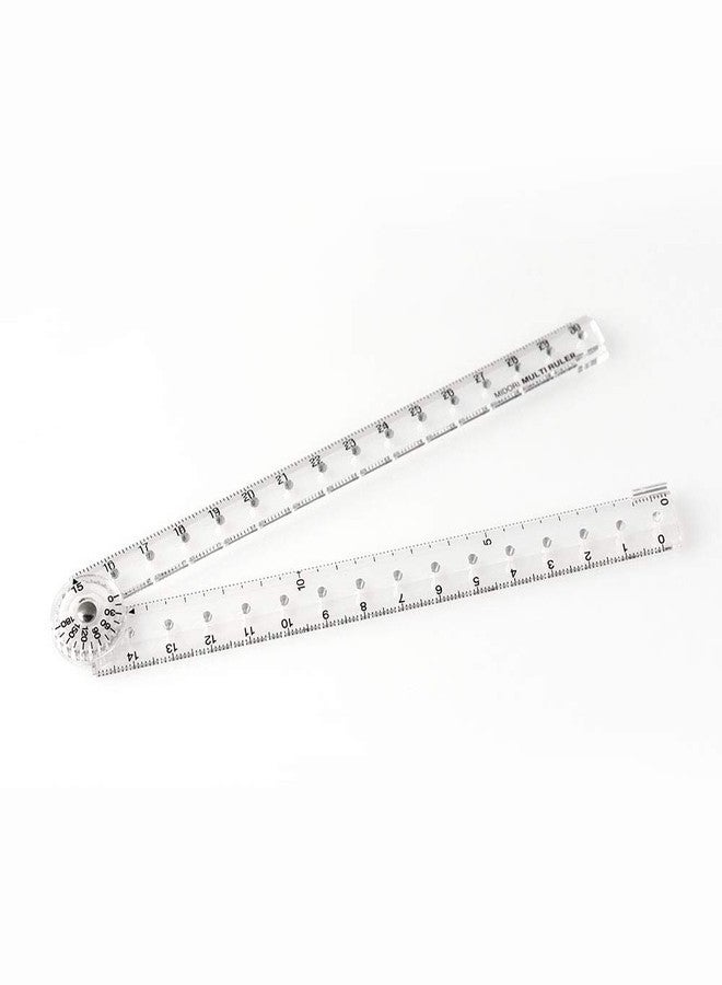 Midori DESIGNPHIL 42266006 Multi Ruler, 11.8 inches (30 cm), Transparent - Image 3