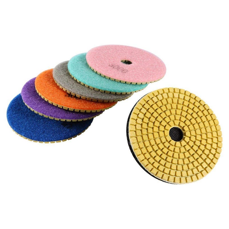 4 Inch Diamond Polishing Pads for Granite Marble Concrete Stone Grit 1200 20 Pcs  - Image 1
