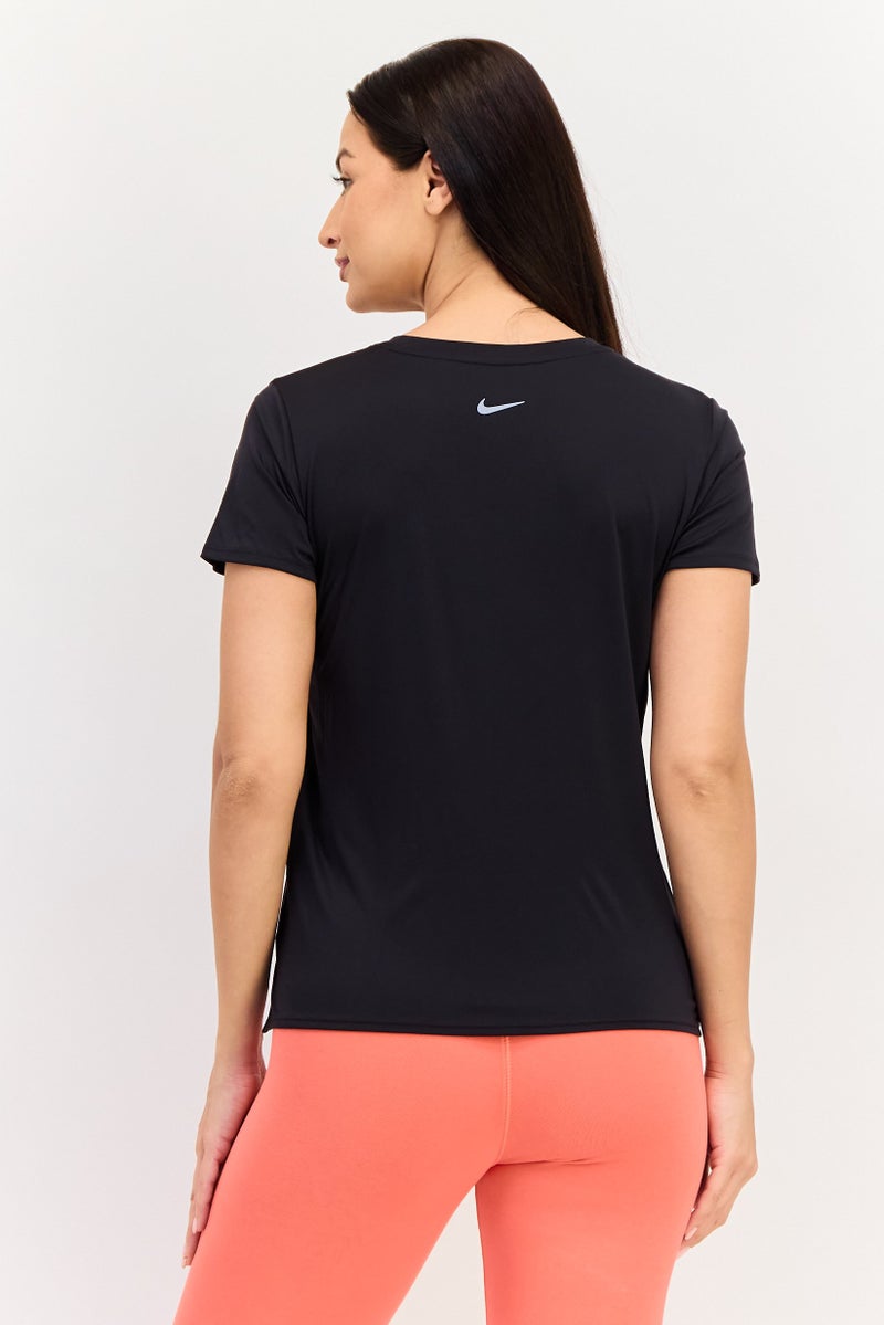 Nike Women Dri Fit Short Sleeve Running T-Shirt, Black - Image 2