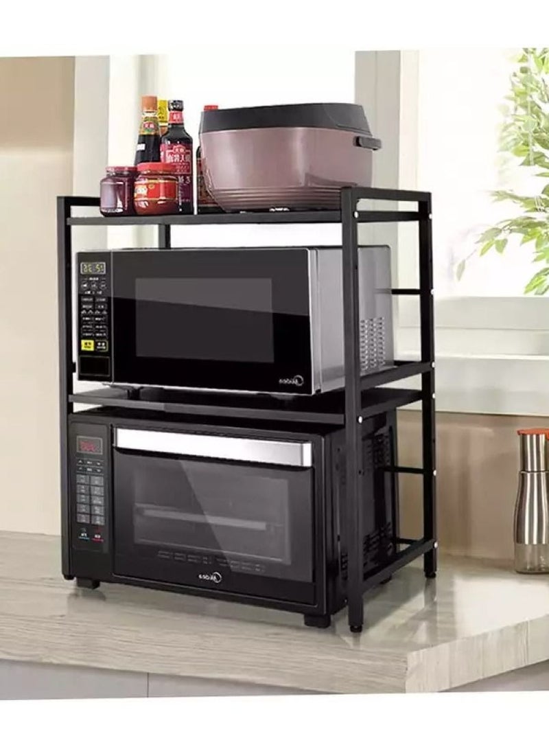 ميكسد ثلاثة طبقة سوداء قابلة للتمديد قوس فرن الميكروويف - Image 1