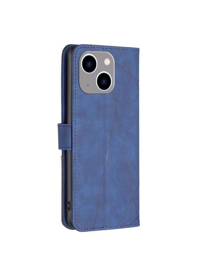 اس-توب جراب هاتف iPhone 15 Plus مصنوع من الجلد بمشبك مغناطيسي وملمس معيني - Image 3