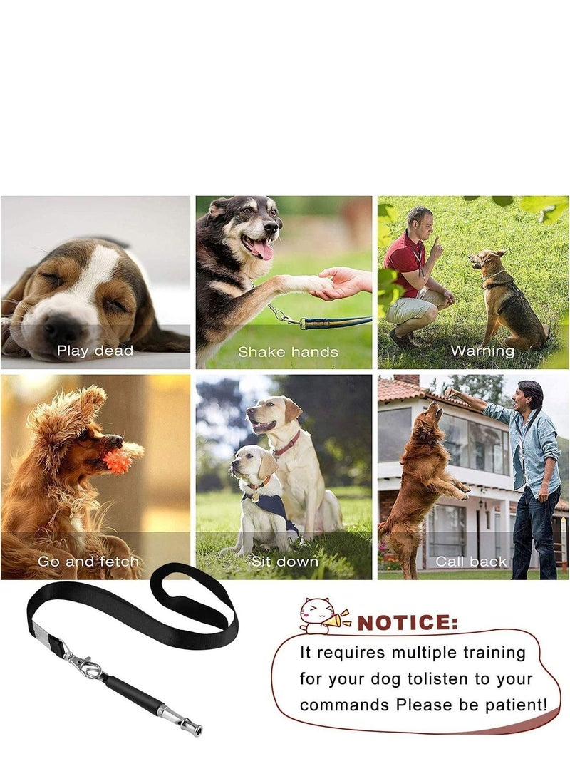 SYOSI - Dog Whistle, Ultrasonic Dog Training Whistles with Adjustable Frequencies, Bark Control Devices for Dogs Control Devices 16.5 Ft Range Dog Whistles That Makes Dogs Stop Barking(2 Pack) - Image 1