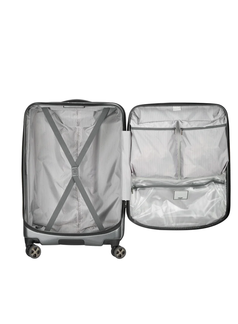 DELSEY Paris Cruise 70cm Hardcase 4 Double Wheel Check-In Luggage Trolley - Platinum