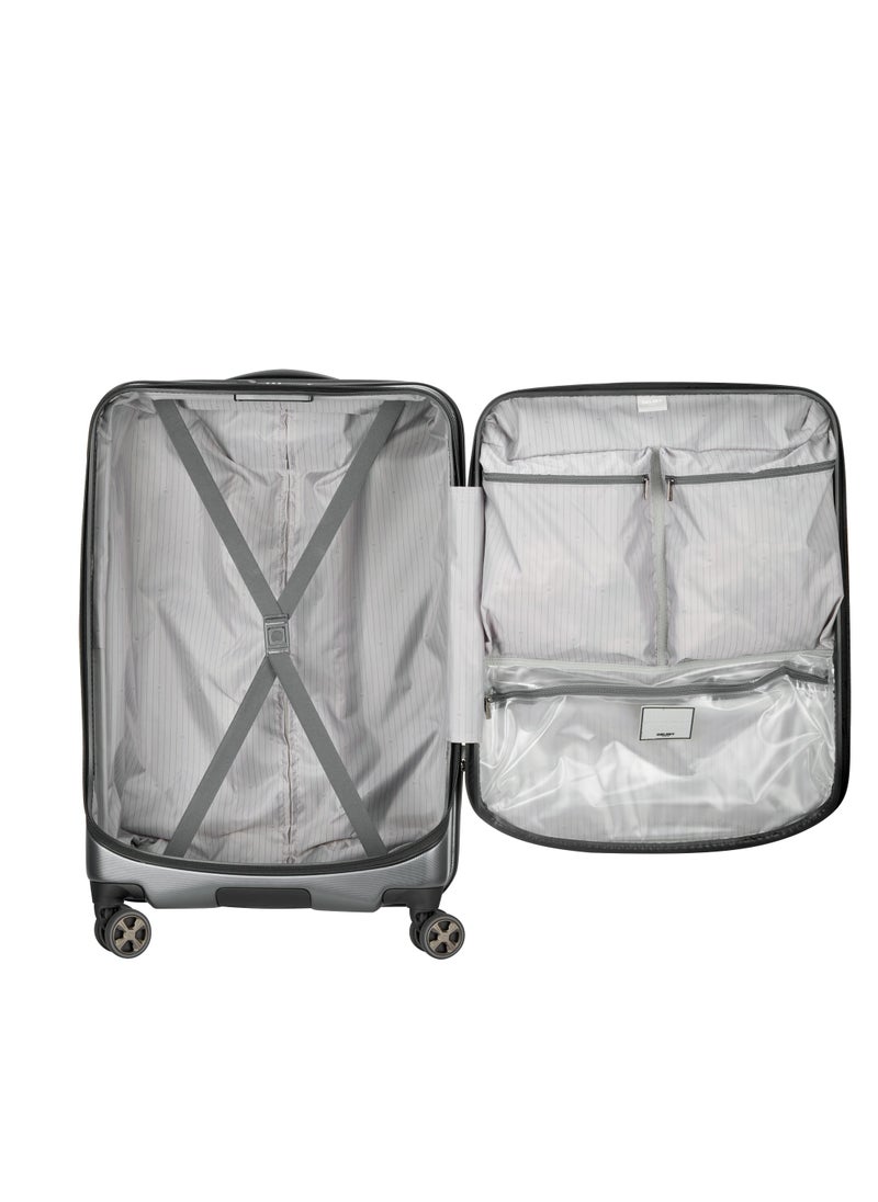 DELSEY Paris Cruise 70cm Hardcase 4 Double Wheel Check-In Luggage Trolley Platinum  - Image 3