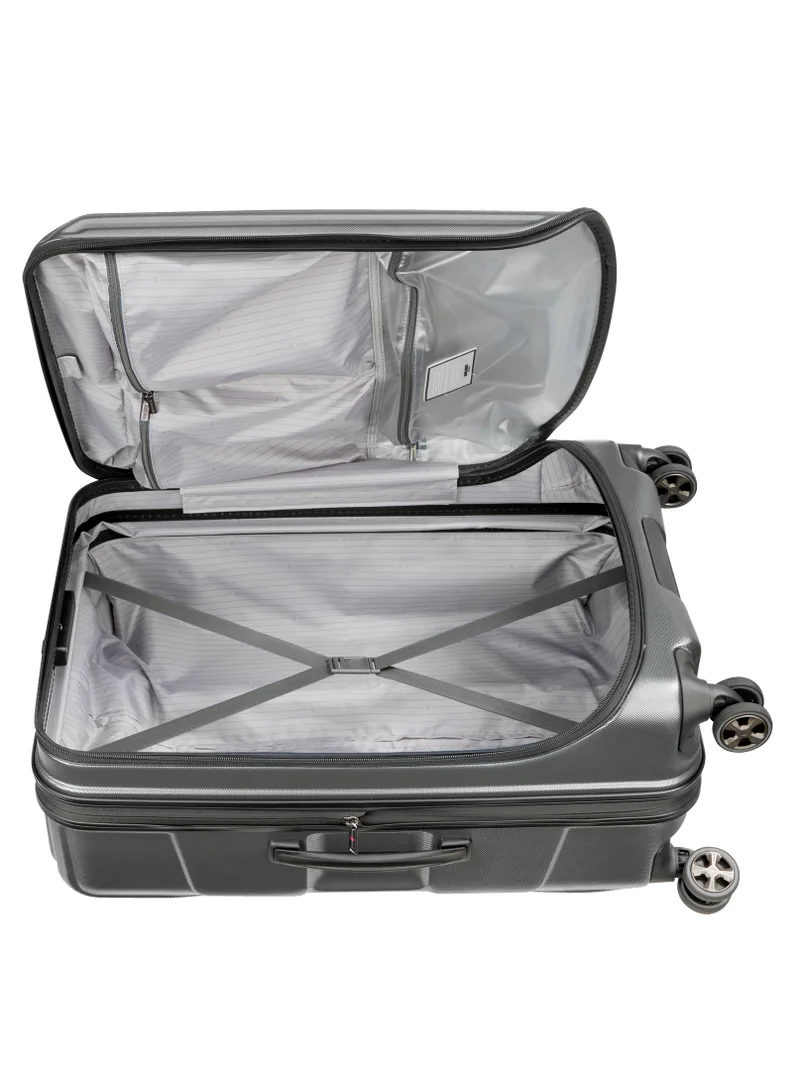 DELSEY Paris Cruise 70cm Hardcase 4 Double Wheel Check-In Luggage Trolley - Platinum