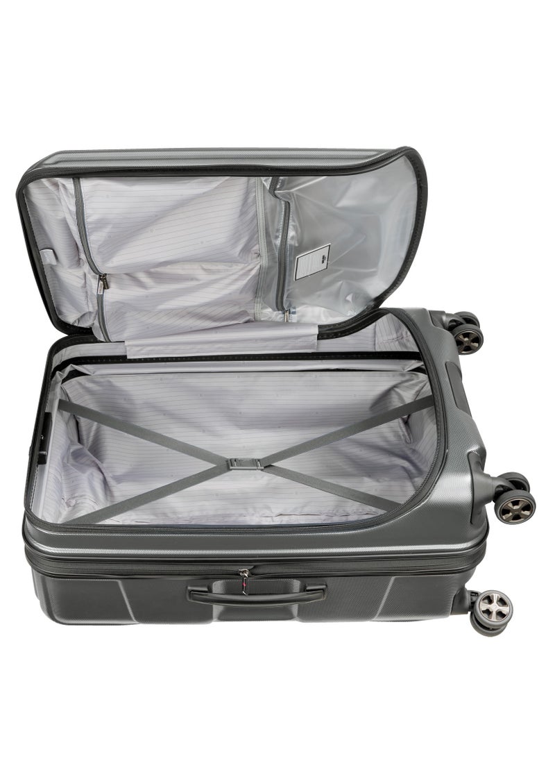 DELSEY Paris Cruise 70cm Hardcase 4 Double Wheel Check-In Luggage Trolley Platinum  - Image 5