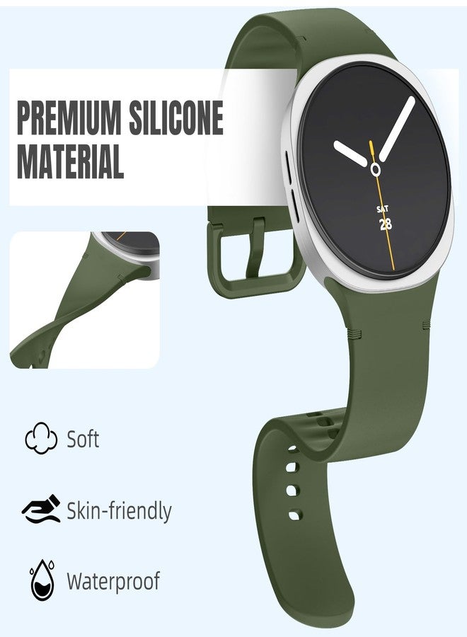 DaQin 8 Pack Sport Bands Compatible for Samsung Galaxy Watch 8 Band 40mm 44mm/Galaxy Watch 8 Classic 46mm, No Gap Soft Silicone Waterproof Strap Replacement for Women Men, S/M - Image 2